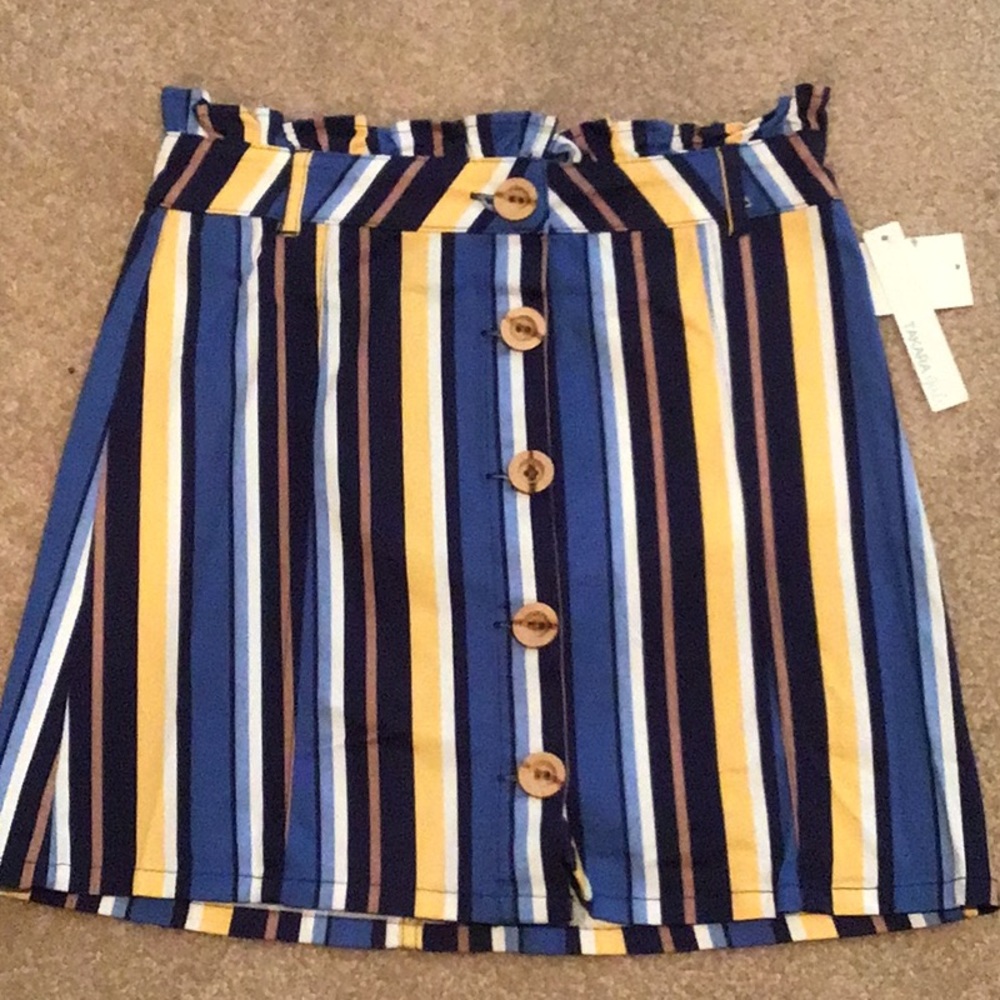 ❤️New Takara girls blue striped shirt size Large